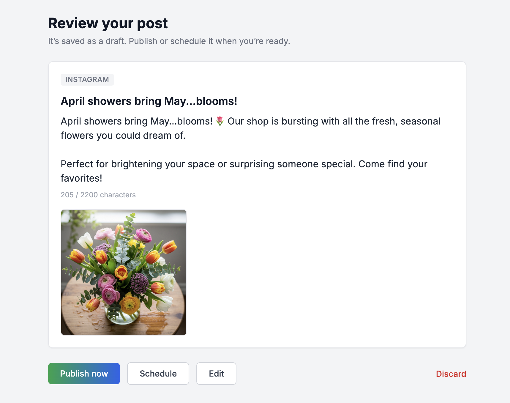 AIPostPro post creation — step 6